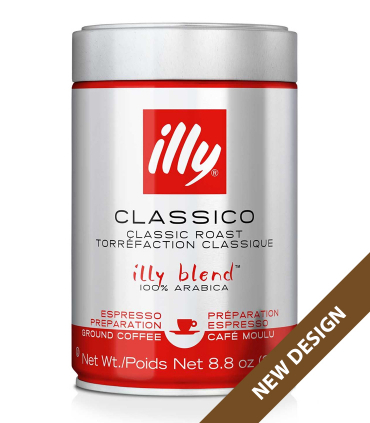 illy Espresso Classico - Medium Roast mletá káva v dóze 250g