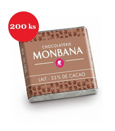 Čokoláda ke kávě Monbana mléčná 200 × 4 g