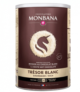 Monbana Trésor de Chocolat bílá čokoláda 500g