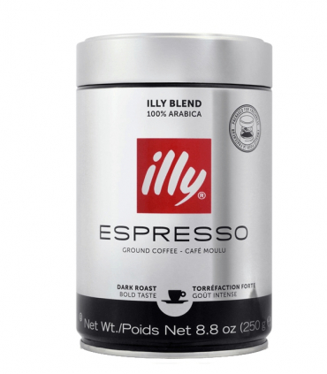 illy Espresso Intenso - Dark Roast mletá káva v dóze 250g